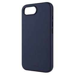 Kožený zadní kryt FIXED MagLeather s podporou MagSafe pro Apple iPhone 16e, modrý