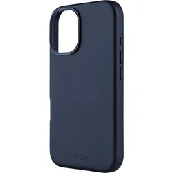 Kožený zadný kryt FIXED MagLeather s podporou MagSafe pre Apple iPhone 16, modrý