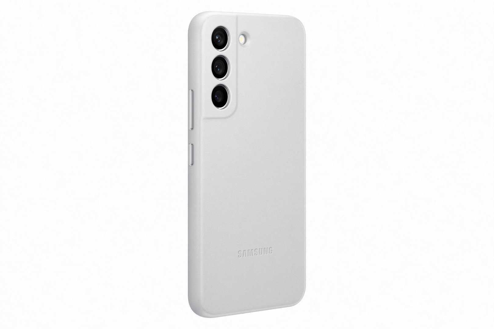 Kožený zadný kryt Samsung EF-VS901L pre Galaxy S22 sivý