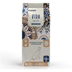 Kraftia VIDA SUPER DOG Adult M/L Chicken & Turkey 12kg granule pre psy