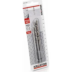 Kreator KRT011308 - 3 ks vrtákov HSS HEX 4-5-6 mm