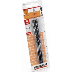 Kreator KRT011404 - 2 ks vrtákov HEX do kameňa a muriva 8,0 x 120 mm