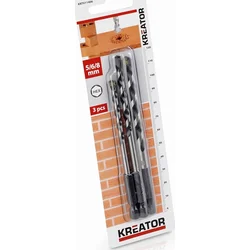 Kreator KRT011406 - 3 ks vrtákov HEX do kameňa a muriva 5-6-8 mm