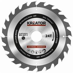 Kreator KRT020416 - Pilový kotouč na dřevo 190mm, 24T