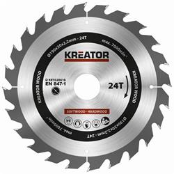 Kreator KRT020416 - Pilový kotúč na drevo 190 mm, 24T