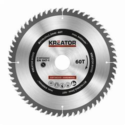 Kreator KRT020422 - Pilový kotouč na dřevo 210mm, 60T