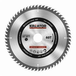 Kreator KRT020422 - pílový kotúč na drevo 210 mm, 60T