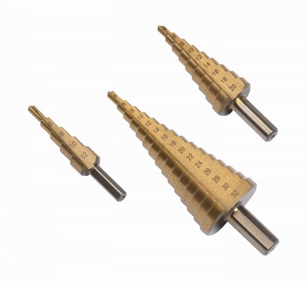 Kreator KRT061700 - Vrtáky stupňovité TIN 3ks