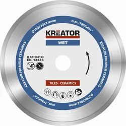 Kreator KRT081104 - Diamantový kotúč s plným obvodom 200 mm PREMIUM