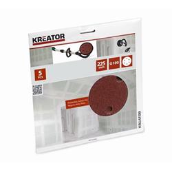 Kreator KRT232006 - 5ks Brusný kotouč 225 mm G100