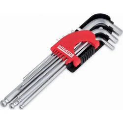 Kreator KRT408302 - Sada kľúčov HEX dlhých 9ks BP
