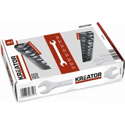 Kreator KRT500002 - Sada oboustranných otevřených klíčů 6-22mm - 8ks