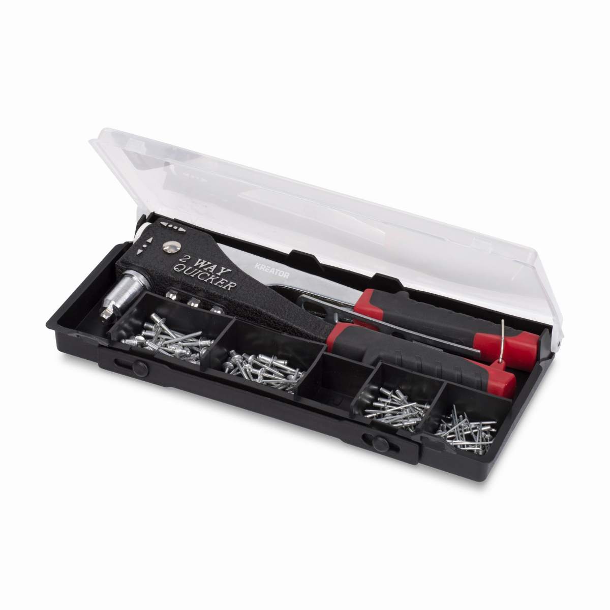 Kreator KRTH62603 - Nitovacie kliešte plus 120ks
