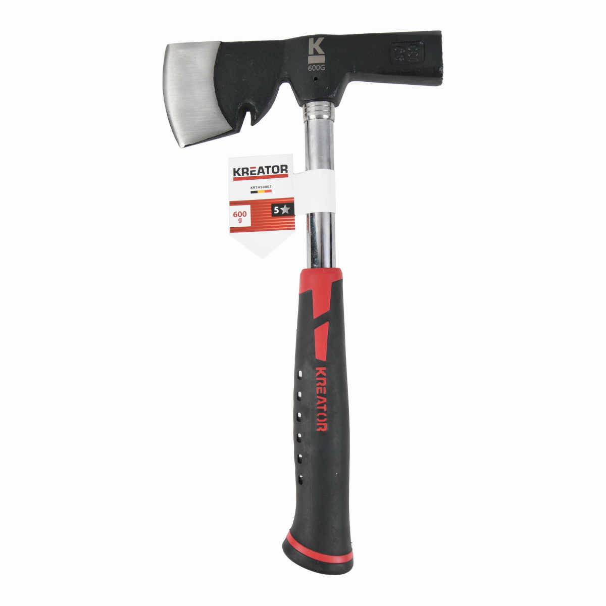Kreator KRTH90803 - Kladivo so sekerou 600g - Oceľová rukoväť
