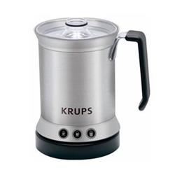 KRUPS XL20004E Napěňovač mléka, 500W, broušený hliník, 3 programy, oddělitelný pěnič