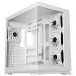 Krux skříň Atron ATX / 4x120 mm PWM ARGB fan / USB 2.0 / USB 3.0 / USB-C / panoramatická / bílá