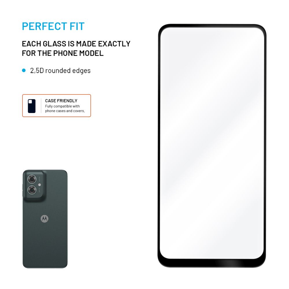 Kryt FIXED Full-Cover pre Motorola Moto G55 5G, čierny