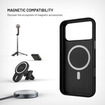 Kryt FIXED MagLeather pro Apple iPhone 18 Pro Max/17 Pro Max, z veganské kůže s podporou MagSafe, černý