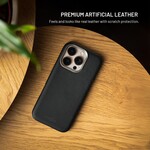 Kryt FIXED MagLeather pro Apple iPhone 18 Pro Max/17 Pro Max, z veganské kůže s podporou MagSafe, černý