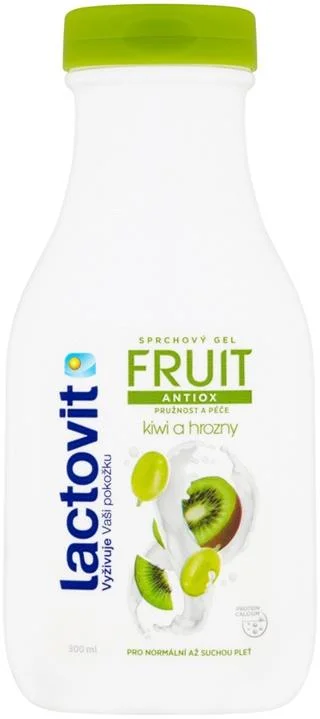 Lactovit FRUIT Kiwi a hrozny Sprchový gel antioxidační 300ml
