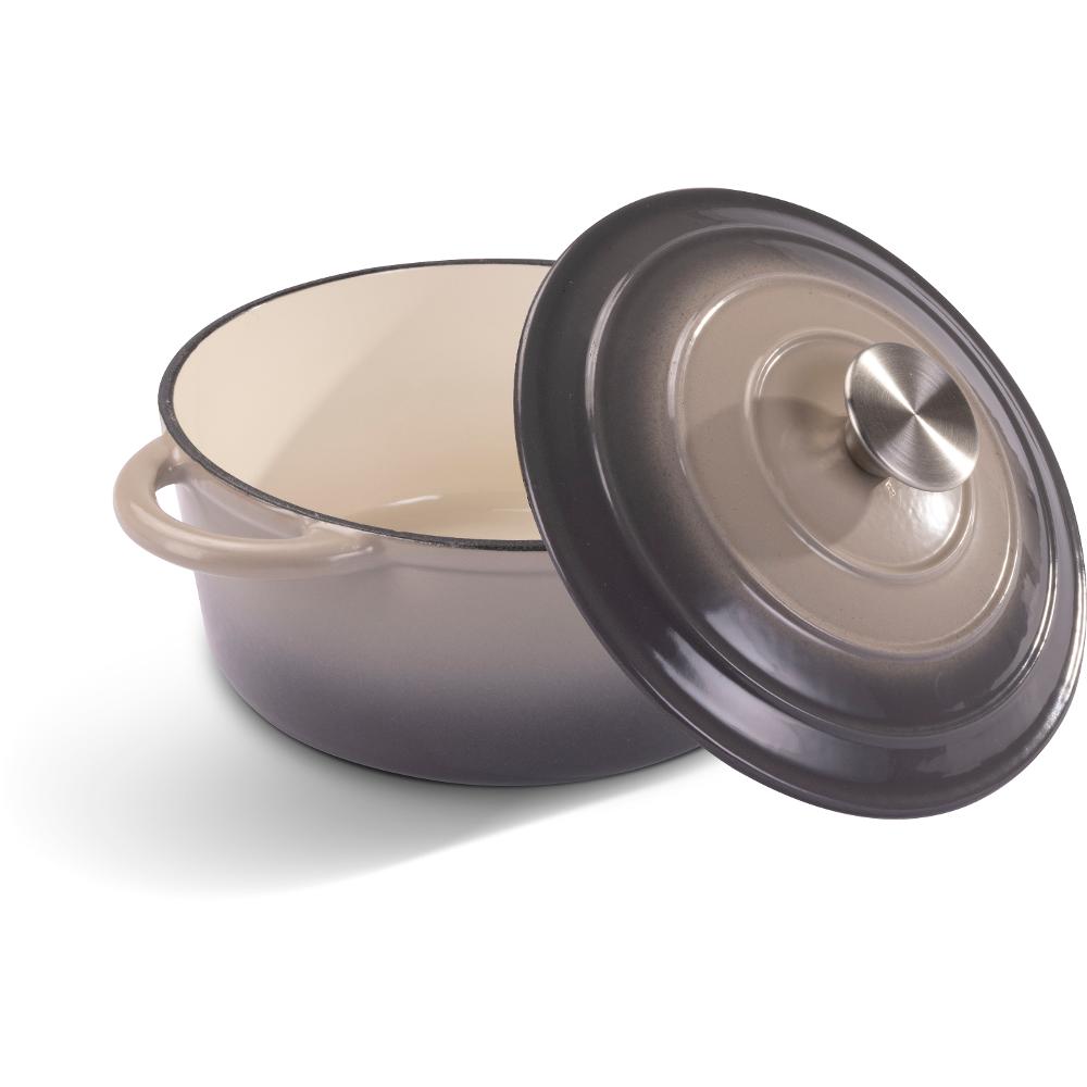 Lamart LT1301 Litinový hrnec se smaltovaným povrchem IRON, 22 cm