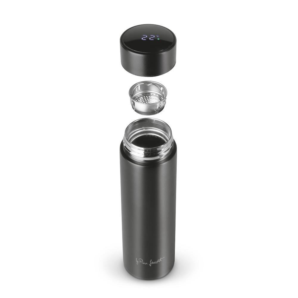 Lamart LT4083 Termoska SIPP s ukazatelem teploty 0,45 l, černá