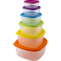 Lamart LT6029 6dílná sada dóz čtverec RAINBOW 