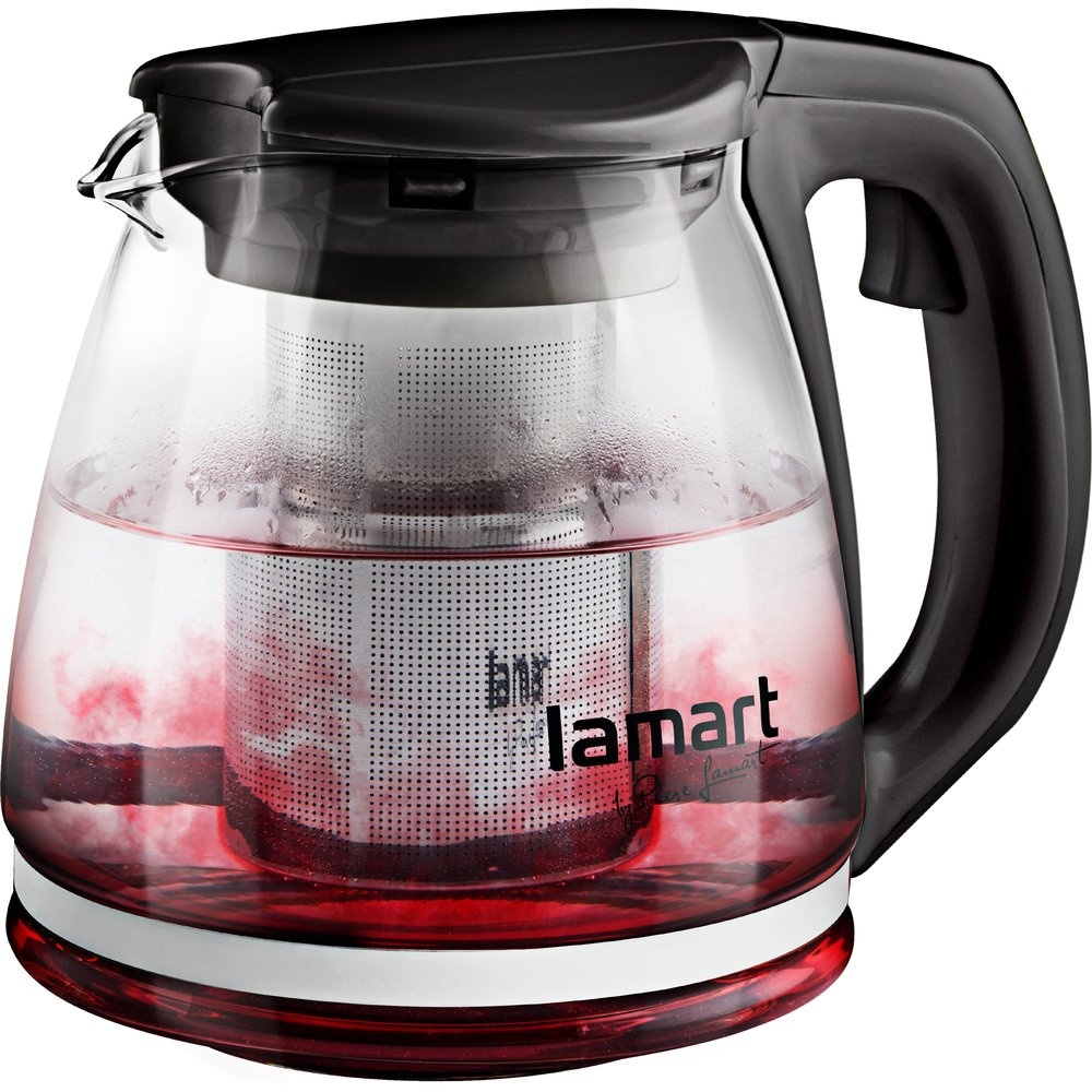 Lamart LT7025 Čajová kanvica VERRE 1,1 l, čierna