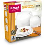 Lamart LT9002 6-dielna sada štvorcových tanierov DINE