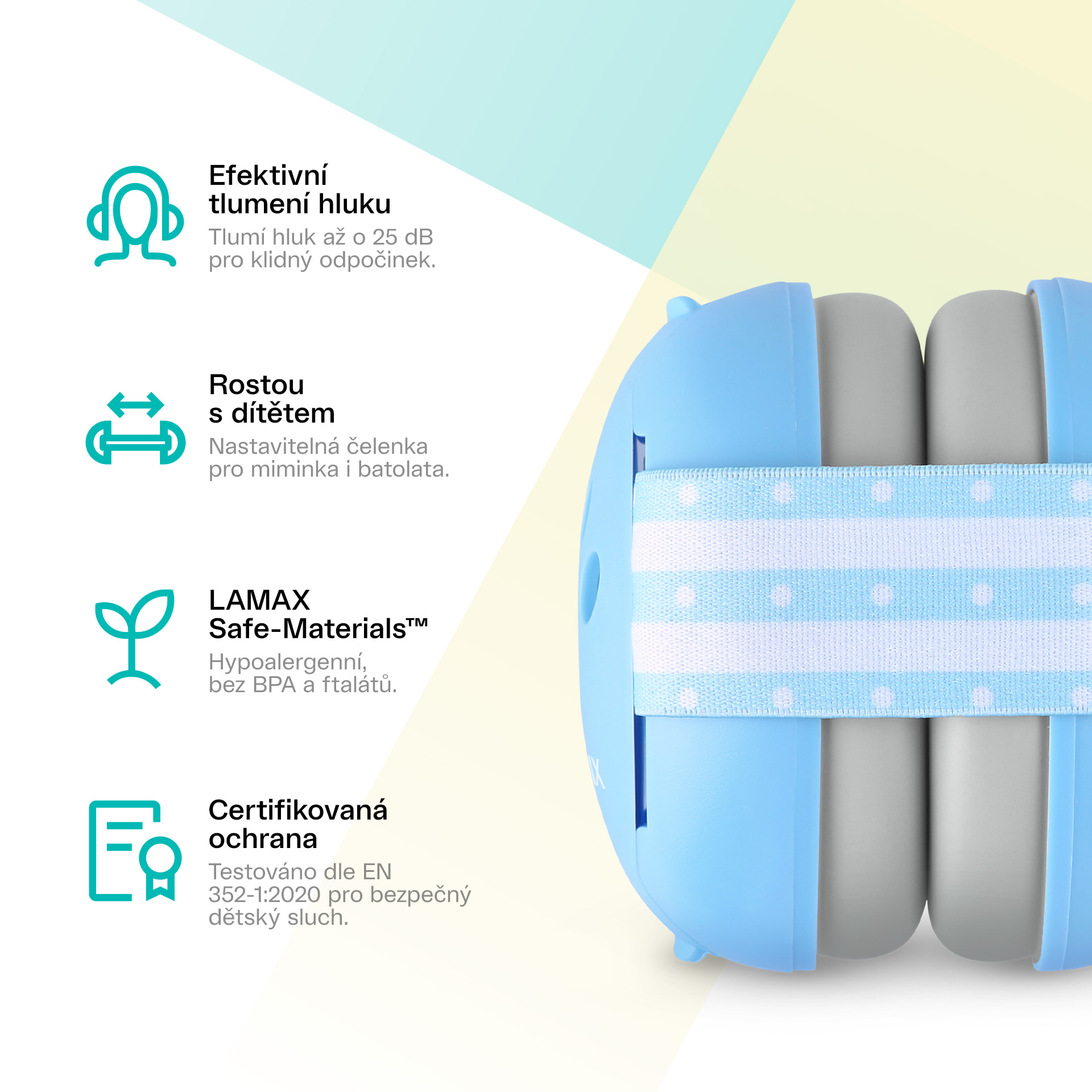 LAMAX BabyMuffs1 Blue