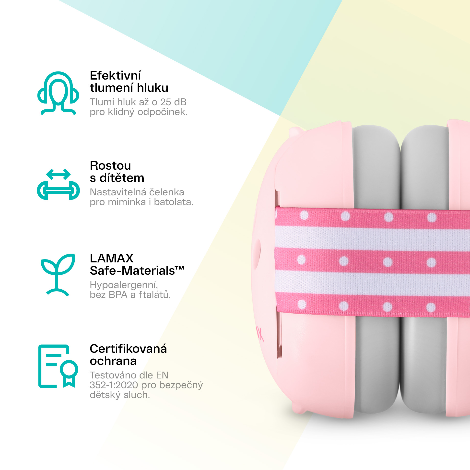 LAMAX BabyMuffs1 Pink