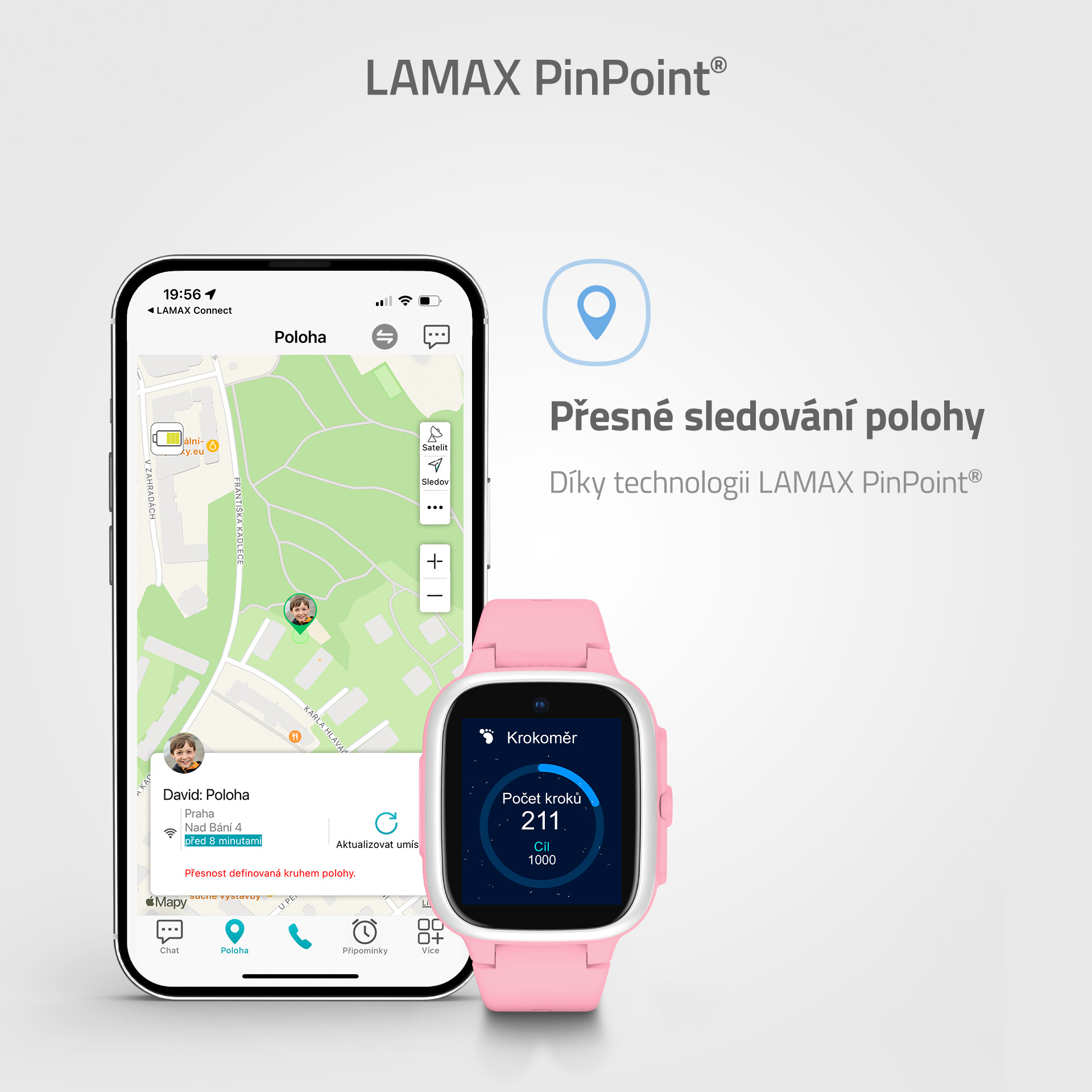 LAMAX WatchY4 Play Ružová