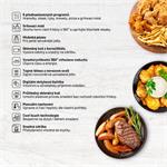 Lauben Glass&Grill Air Fryer 3v1 5500BG - teplovzdušná fritéza