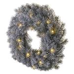 LED dekorácia - adventný veniec, 40 cm, 2x AA, vnútorný, teplá biela, časovač