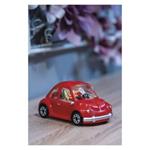 LED dekorácia - auto so Santom, 10 cm, 3x AA, vnútorná, teplá biela, časovač