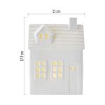 LED keramický domeček, 18 cm, 1x CR2032, vnitřní, teplá bílá, časovač