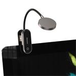 LED lampa na čítanie Baseus s klipom, sivá