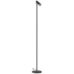 LED podlahová lampa Immax TIT, černá se zlatými prvky, CCT