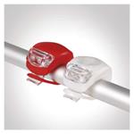 LED predné zadné svetlo na bicykel P3921 na 2× CR2032, 10 lm