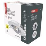 LED reflektor SIMMI biely, kruh 5W neutrálna biela