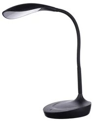 LED stolní lampa DEL-1321, černá s USB