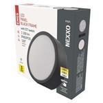 LED svietidlo NEXXO, okrúhle, čierne, 12,5 W, so zmenou CCT