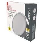 LED svietidlo NEXXO, okrúhle, strieborné, 21 W, s možnosťou zmeny CCT