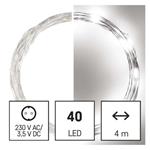 LED vánoční nano řetěz stříbrný, 4 m