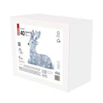 LED vianočný stromček, 27 cm, vnútorný a vonkajší, studená biela, časovač