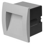 LED vstavané svietidlo DIRAL 90×90, 1W teplá biela, IP65