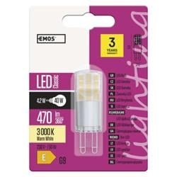 LED žárovka Classic JC 4,2W G9 teplá bílá