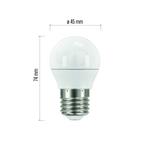 LED žiarovka Classic Mini Globe 6W E27 teplá biela 3Ks