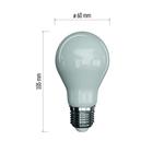 LED žiarovka Filament mliečna A60 7,6W E27 teplá biela