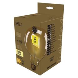 LED žiarovka Vintage G125 4W E27 teplá biela